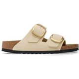 Slipper Birkenstock Women Arizona Big Buckle Nubuck Ecru Narrow-Schoenmaat 40