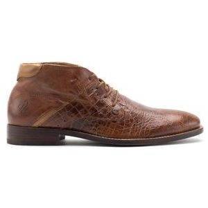 Geklede Schoen Rehab Adriano Croco Cognac-Schoenmaat 42