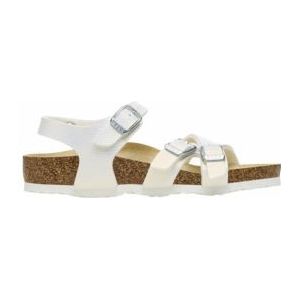 Sandaal Birkenstock Kids Kumba Birko-Flor BF Shiny Lizard White Narrow-Schoenmaat 32