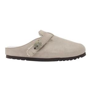 Klomp Scholl Women Grace F Suede Sa Dark Beige-Schoenmaat 41