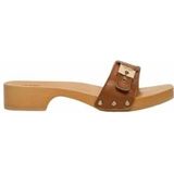 Scholl - Pescura Cameron - Slipper - Cognac - Leer - Luxe Afwerking