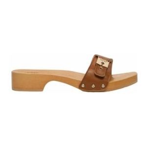 Scholl - Pescura Cameron - Slipper - Cognac - Leer - Luxe Afwerking
