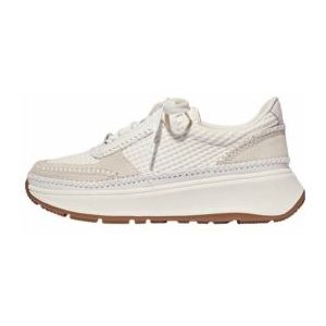 FitFlop Women F-Mode Sneaker Cross Stitch Urban White Mix-Schoenmaat 41