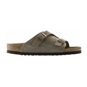 Slipper Birkenstock Unisex Zurich Suede Taupe Regular-Schoenmaat 45