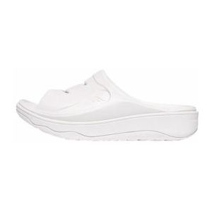 FitFlop Women Relieff Slide Tonal Rubber Urban White-Schoenmaat 39