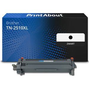 PrintAbout huismerk Toner TN-2510XL Zwart Hoge capaciteit Geschikt voor Brother