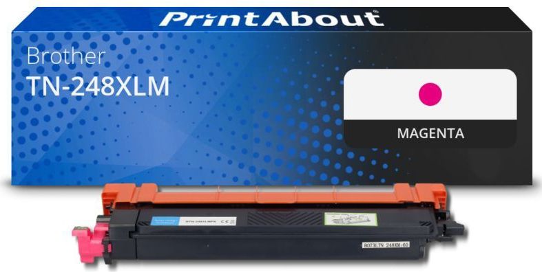 PrintAbout huismerk Toner TN-248XLM Magenta Hoge capaciteit Geschikt voor Brother