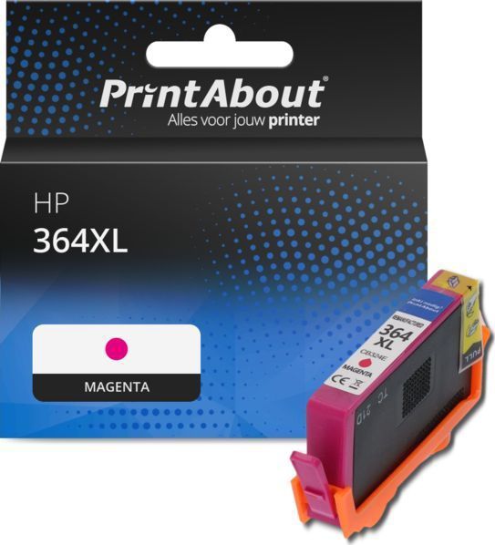 PrintAbout - Inktcartridge 364XL - Magenta - Hoge Capaciteit - 15.6 ml