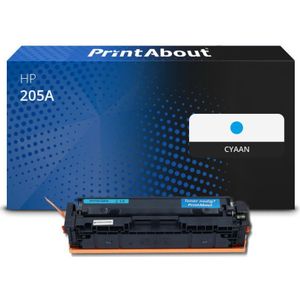 PrintAbout huismerk Toner 205A (CF531A) Cyaan Geschikt voor HP