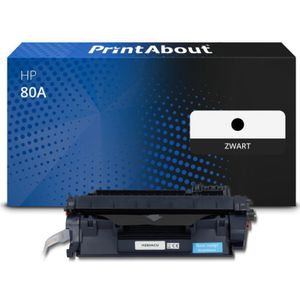 PrintAbout huismerk Toner 80A (CF280A) Zwart Geschikt voor HP