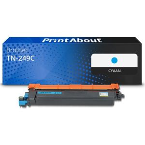 PrintAbout huismerk Toner TN-249C Cyaan Geschikt voor Brother