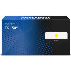 PrintAbout huismerk Toner TK-150Y Geel Geschikt voor Kyocera