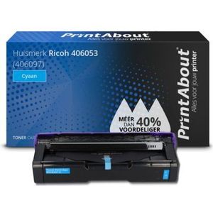 PrintAbout  Toner 406053 (406097) Cyaan geschikt voor Ricoh