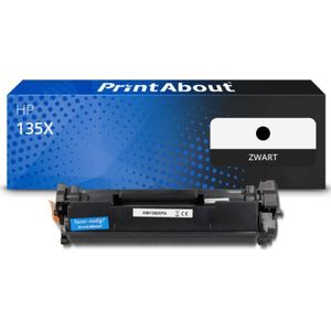 PrintAbout huismerk Toner 135X (W1350X) Zwart Hoge capaciteit Geschikt voor HP