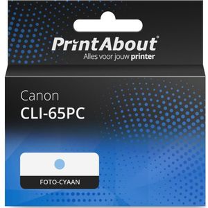 PrintAbout huismerk Inktcartridge CLI-65PC Foto-cyaan Geschikt voor Canon