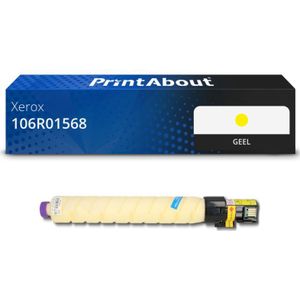 PrintAbout huismerk Toner 106R01568 Geel Hoge capaciteit Geschikt voor Xerox