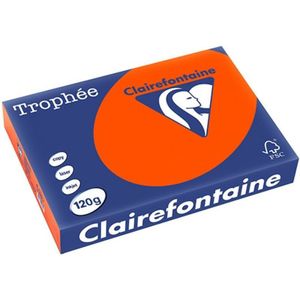 Clairefontaine Gekleurd papier Kardinaalrood A4 120 grams (250 vel)