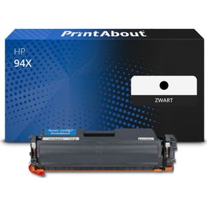 PrintAbout huismerk Toner 94X (CF294X) Zwart Hoge capaciteit Geschikt voor HP