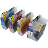 PrintAbout huismerk Inktcartridge LC-3219XLVAL 4-kleuren Multipack Hoge capaciteit Geschikt voor Brother