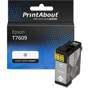 PrintAbout huismerk Inktcartridge T7609 Licht licht-zwart Geschikt voor Epson