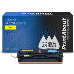 PrintAbout  Toner 205A (CF532A) Geel geschikt voor HP
