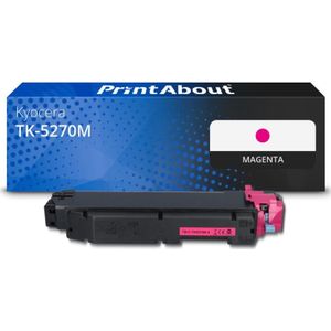 PrintAbout huismerk Toner TK-5270M Magenta Geschikt voor Kyocera