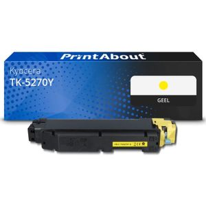 PrintAbout huismerk Toner TK-5270Y Geel Geschikt voor Kyocera