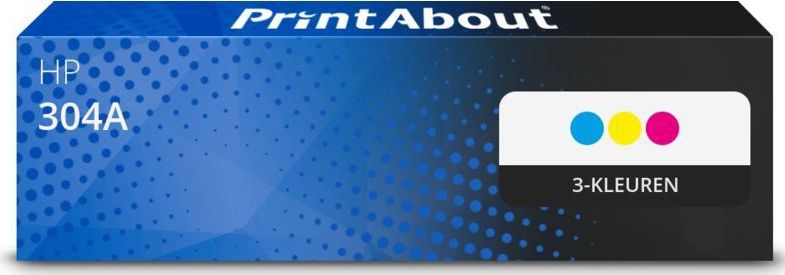 PrintAbout huismerk Toner 304A (CF372AM) 3-kleuren Multipack Geschikt voor HP