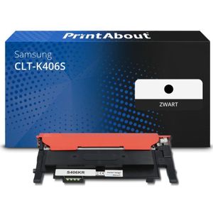 PrintAbout Toner CLT-K406S (SU118A) Zwart geschikt voor Samsung