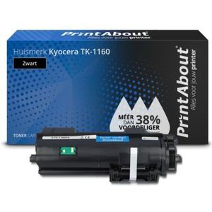PrintAbout  Toner TK-1160 Zwart geschikt voor Kyocera