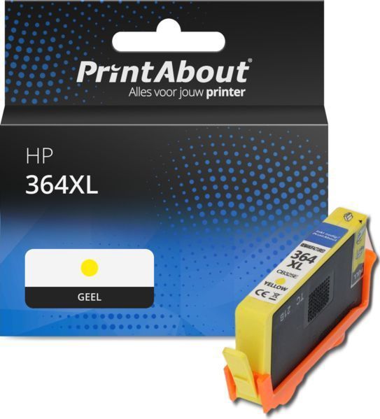 PrintAbout - Inktcartridge 364XL - Geel - Hoge Capaciteit - 15.6 ml