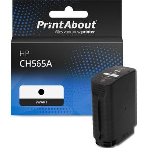 PrintAbout huismerk Inktcartridge CH565A (82) Zwart Geschikt voor HP