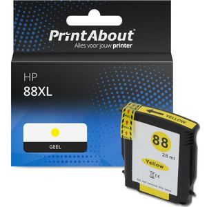 PrintAbout huismerk Inktcartridge 88XL (C9393AE) Geel Hoge capaciteit Geschikt voor HP