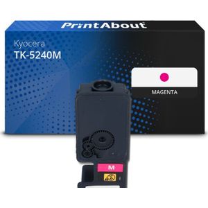 PrintAbout huismerk Toner TK-5240M Magenta Geschikt voor Kyocera