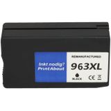 PrintAbout huismerk Inktcartridge 963XL (3JA30AE) Zwart Hoge capaciteit Geschikt voor HP