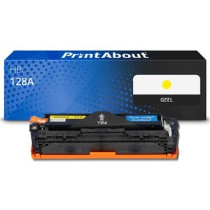 PrintAbout huismerk Toner 128A (CE322A) Geel Geschikt voor HP