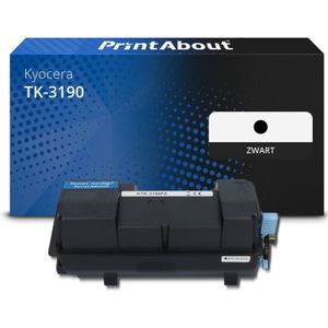 PrintAbout huismerk Toner TK-3190 Zwart Extra hoge capaciteit Geschikt voor Kyocera