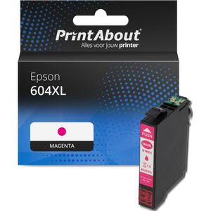 PrintAbout huismerk Inktcartridge 604XL (C13T10H34010) Magenta Hoge capaciteit Geschikt voor Epson