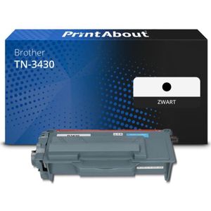 PrintAbout huismerk Toner TN-3430 Zwart Geschikt voor Brother