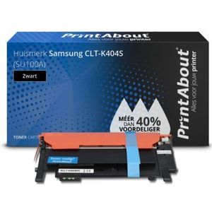 PrintAbout  Toner CLT-K404S (SU100A) Zwart geschikt voor Samsung