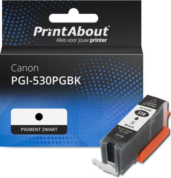 PrintAbout huismerk Inktcartridge PGI-530PGBK Pigment zwart Geschikt voor Canon