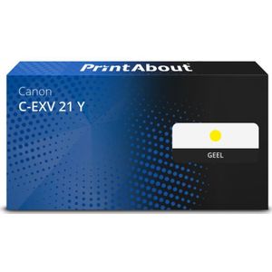 PrintAbout huismerk Toner C-EXV 21 Y Geel Geschikt voor Canon