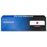 PrintAbout huismerk Toner 106R03691 Magenta Geschikt voor Xerox