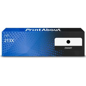 PrintAbout - Toner 213X - Zwart - Hoge Capaciteit - Geschikt voor HP