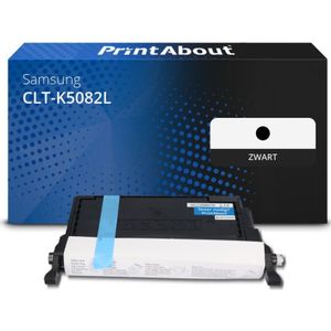 PrintAbout huismerk Toner CLT-K5082L (SU188A) Zwart Hoge capaciteit Geschikt voor Samsung