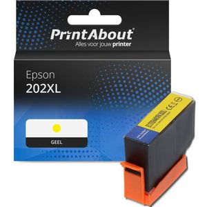 PrintAbout huismerk Inktcartridge 202XL (C13T02H44010) Geel Hoge capaciteit Geschikt voor Epson
