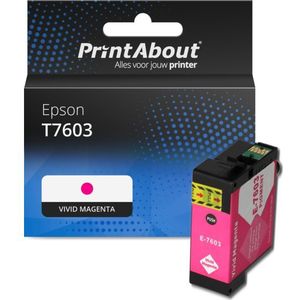 PrintAbout huismerk Inktcartridge T7603 Vivid magenta Geschikt voor Epson