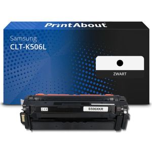 PrintAbout huismerk Toner CLT-K506L (SU171A) Zwart Hoge capaciteit Geschikt voor Samsung