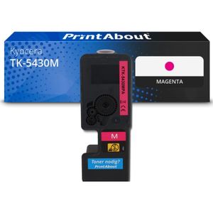 PrintAbout huismerk Toner TK-5430M Magenta Geschikt voor Kyocera