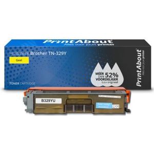 PrintAbout  Toner TN-329Y Geel Extra hoge capaciteit geschikt voor Brother